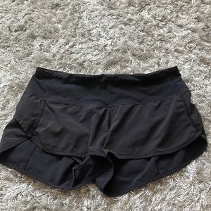 Classic black lululemon shorts